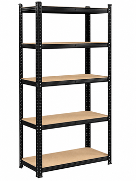 Стелаж металевий&nbsp;PRIMA HOME 5 полиць (150 &times; 70 &times; 30 см) для дому гаража складу магазину, Чорний G1449 фото