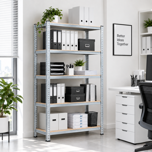 Стелаж металевий&nbsp;PRIMA HOME 5 полиць (150 &times; 70 &times; 30 см) для дому гаража складу магазину, Оцинкований G1450 фото