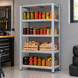 Стелаж металевий&nbsp;PRIMA HOME 5 полиць (150 &times; 70 &times; 30 см) для дому гаража складу магазину, Оцинкований G1450 фото 9