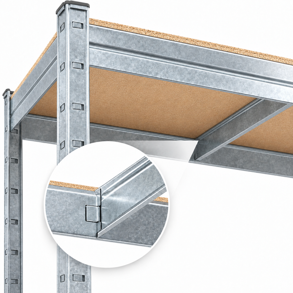 Стеллаж металлический PRIMA HOME 6 полок (200&times;90&times;40 см) для дома гаража склад магазина, Оцинкованный G1452 фото