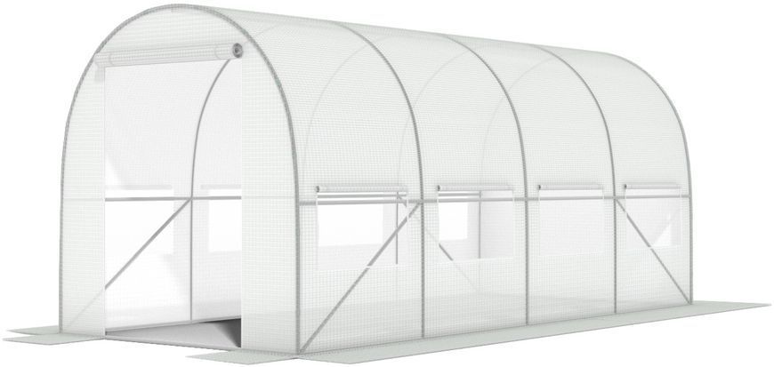 Плівка для теплиці 10 м&sup2; армована, щільність 140 г/м&sup2;, з UV-4 фільтром, Біла (Польща) 1633 фото