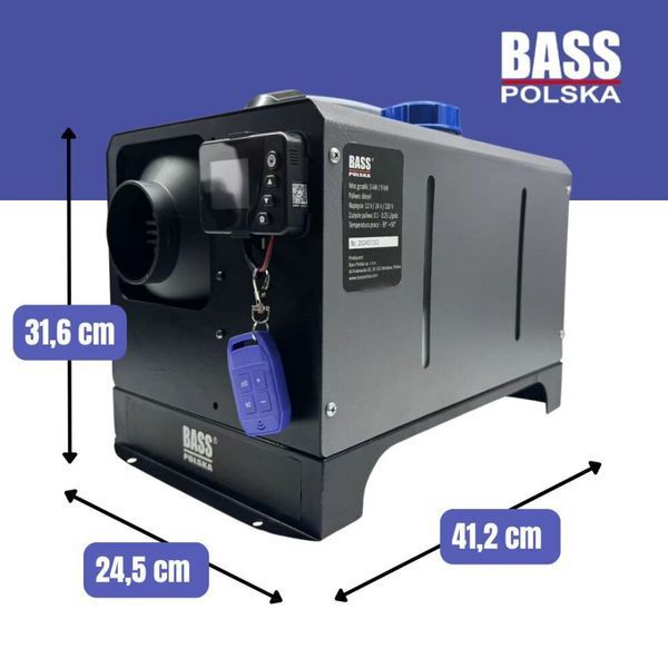 Автомобильный дизельный обогреватель WEBASTO Bass Polska 8кВт с Wi-Fi и топливным баком на 5 л 4177 фото